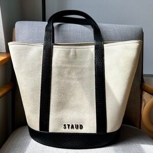 New Staud Allora leather tote